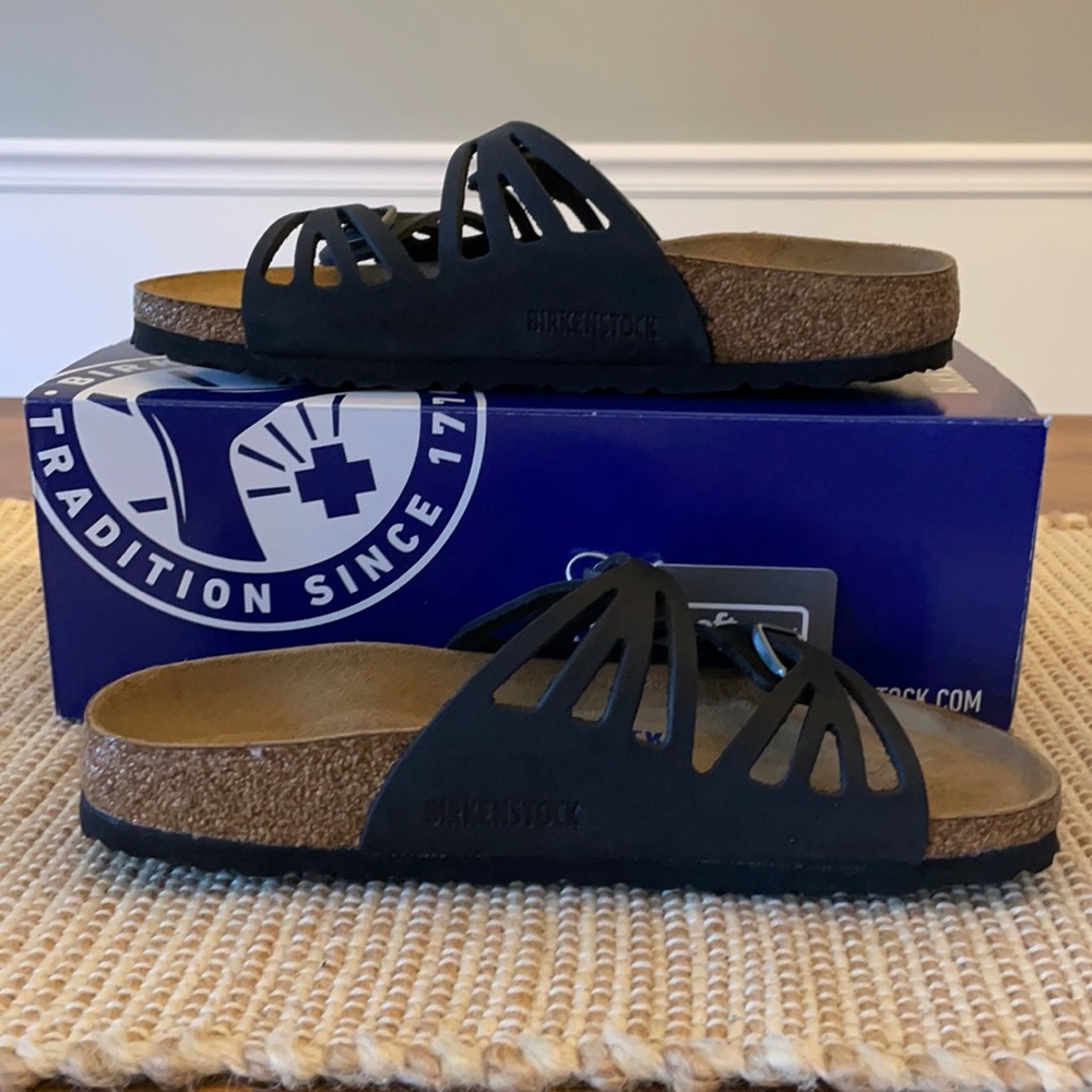Birkenstock Granada black leather asst New